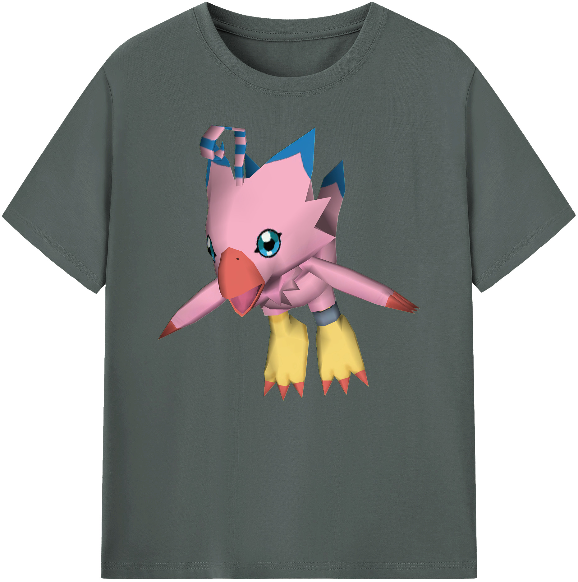 （画像用） Digimon デジタルモンスター/デジモン 綿100％ メンズ半袖Tシャツ｜肌触りやわらか＆通気性